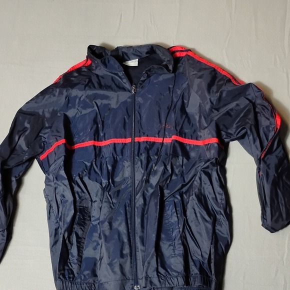 adidas Other - Adidas Vintage Track Jacket‎ Blue Red Stripe Full Zip Mens Size L
